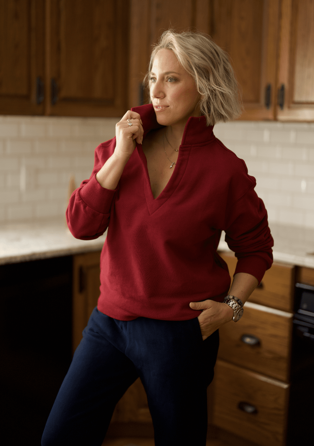 V-Neck Sweatshirts - — COPPER CORNERS